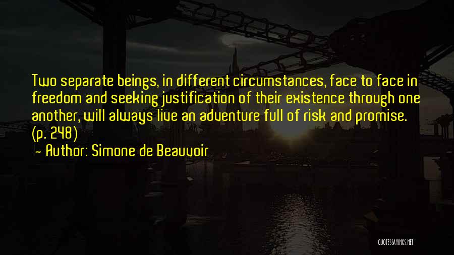 Adventure And Love Quotes By Simone De Beauvoir