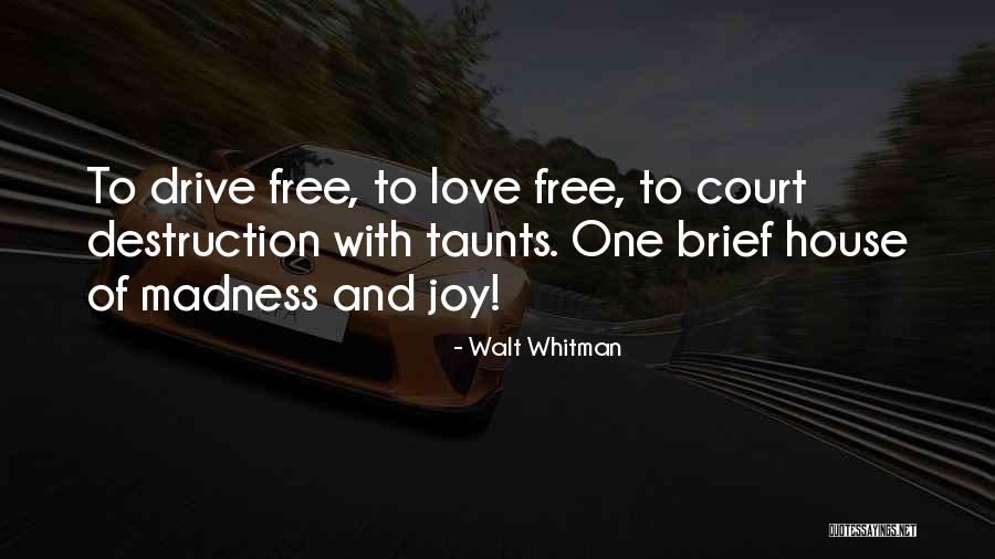 Adventure And Love Quotes By Walt Whitman