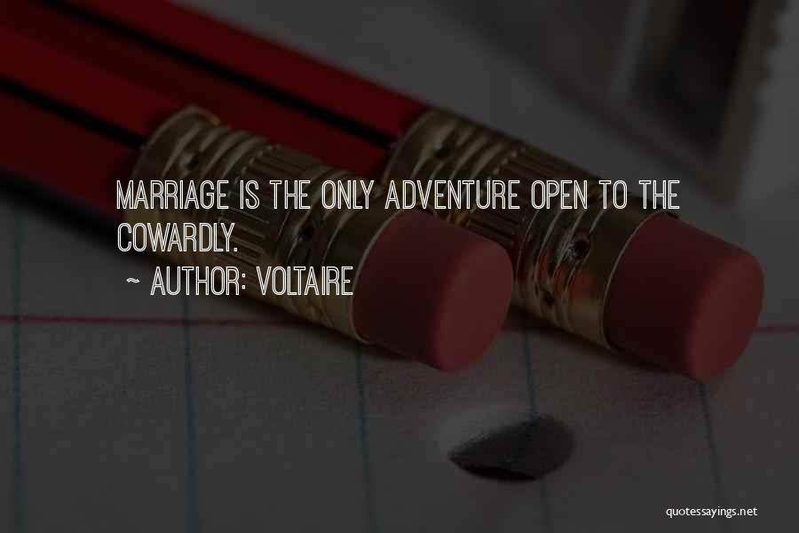 Adventure And Marriage Quotes By Voltaire