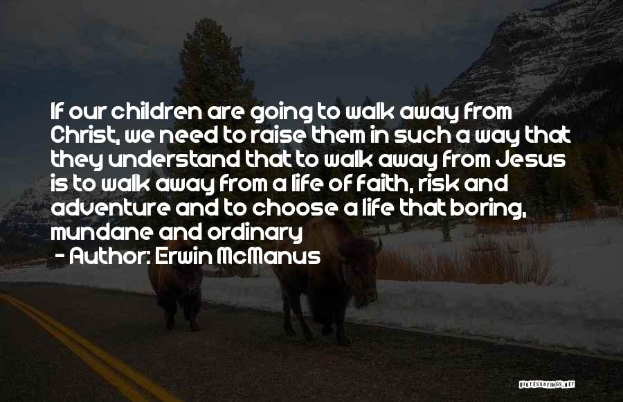 Adventure And Risk Quotes By Erwin McManus