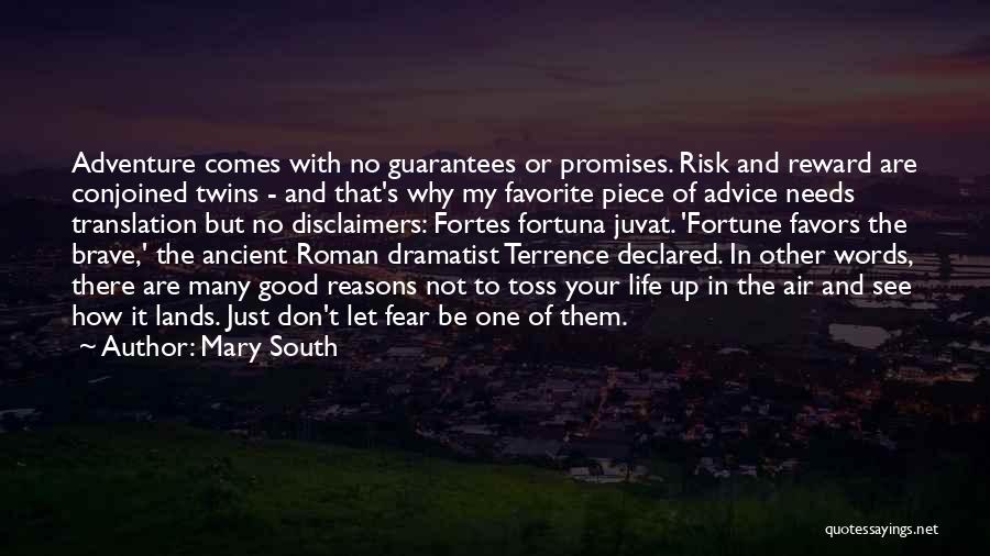 Adventure And Risk Quotes By Mary South