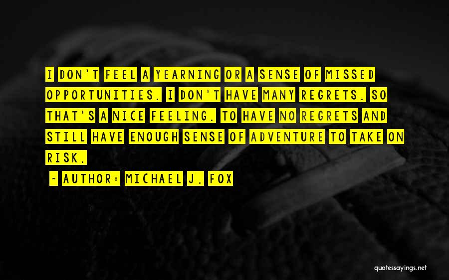 Adventure And Risk Quotes By Michael J. Fox