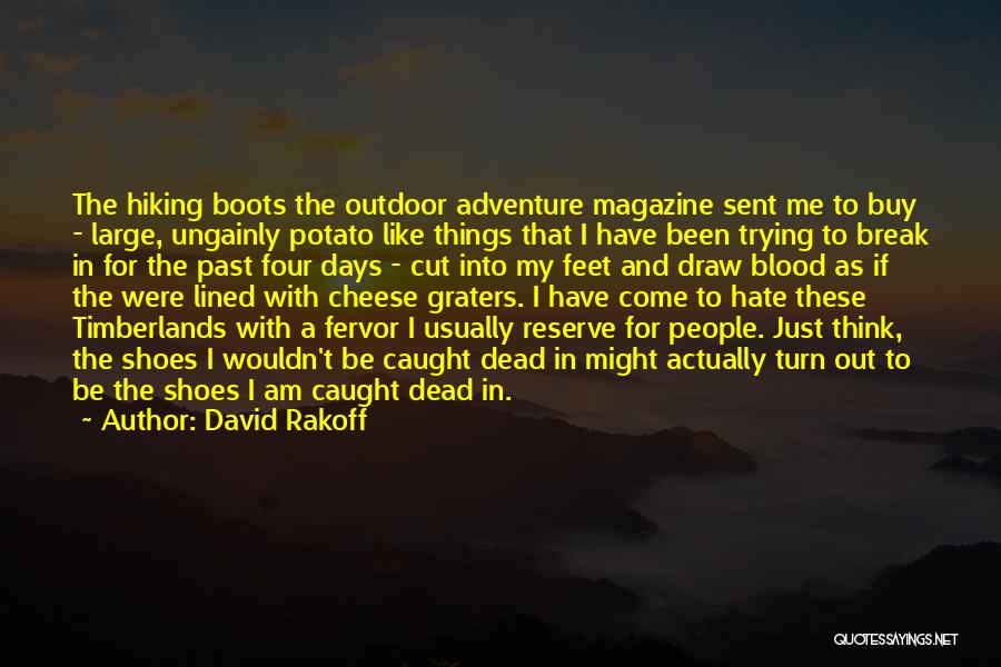 Adventure Outdoor Quotes By David Rakoff