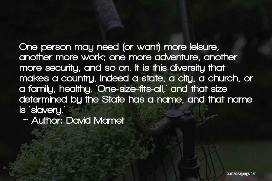 Adventure With Family Quotes By David Mamet