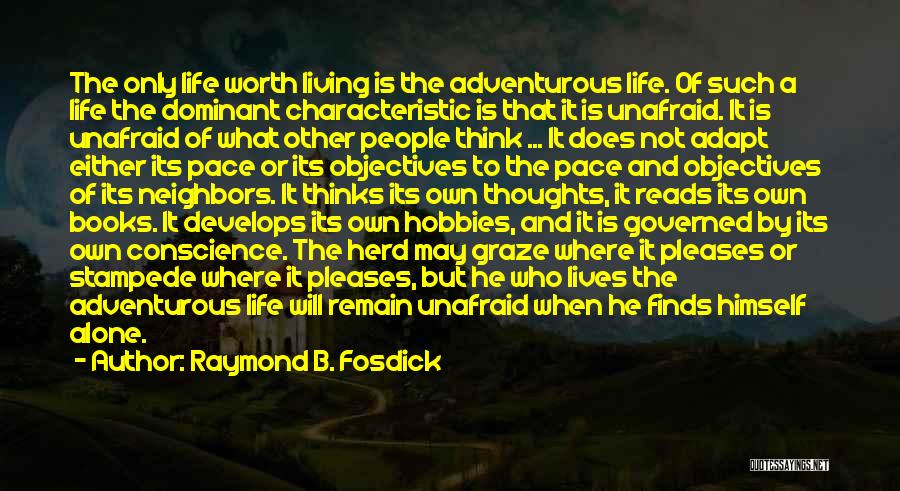 Adventurous Life Quotes By Raymond B. Fosdick