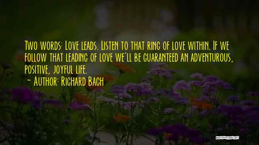 Adventurous Love Quotes By Richard Bach