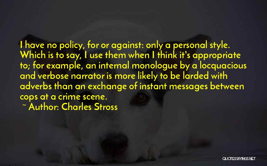 Adverbs Quotes By Charles Stross