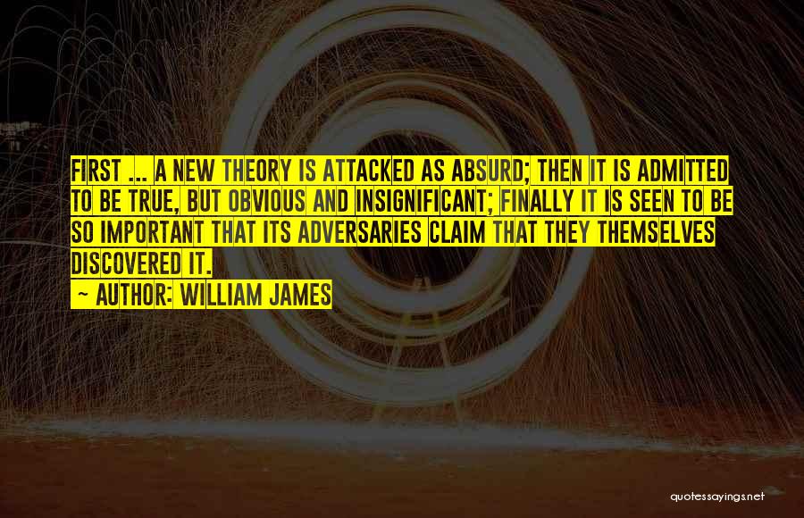 Adversaries Quotes By William James