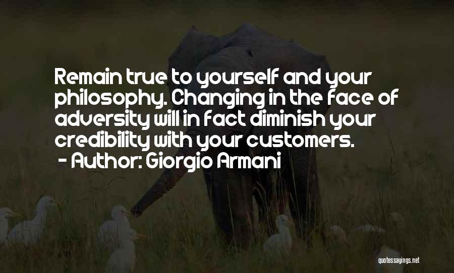 Adversity And Change Quotes By Giorgio Armani