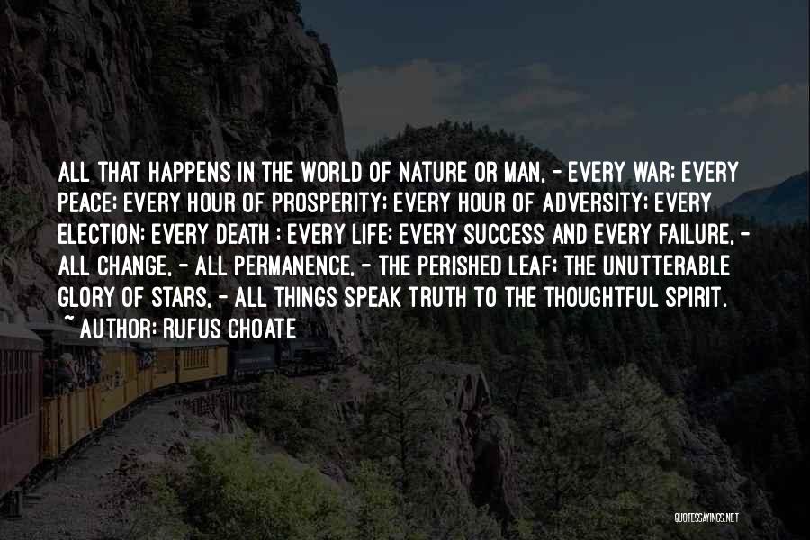Adversity And Change Quotes By Rufus Choate