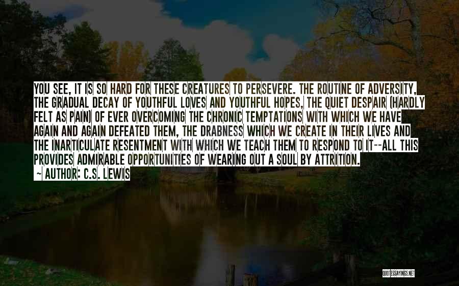 Adversity And Perseverance Quotes By C.S. Lewis