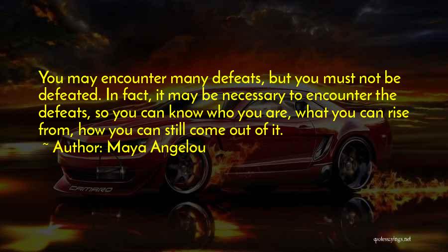 Adversity And Perseverance Quotes By Maya Angelou