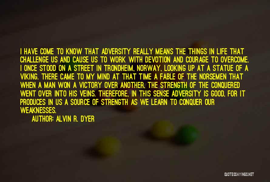 Adversity At Work Quotes By Alvin R. Dyer