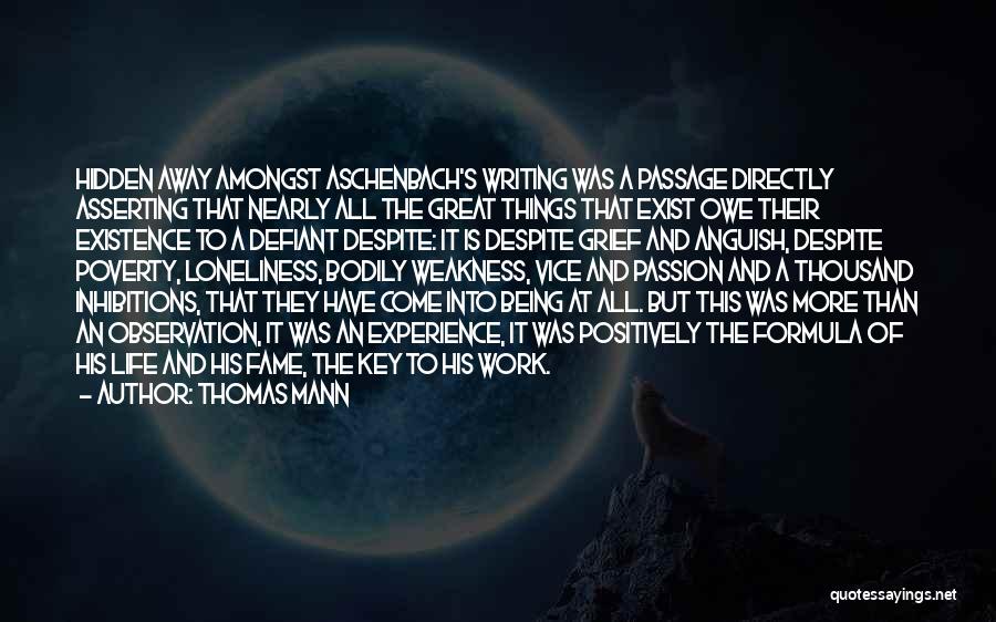 Adversity At Work Quotes By Thomas Mann