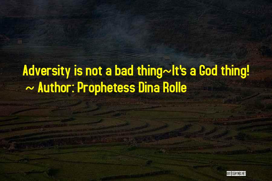 Adversity God Quotes By Prophetess Dina Rolle