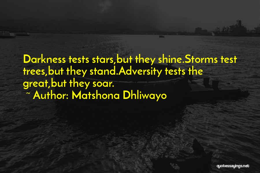 Adversity Quotes By Matshona Dhliwayo