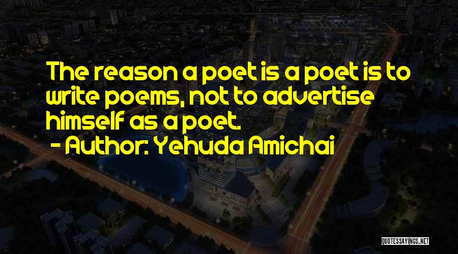 Advertise Quotes By Yehuda Amichai