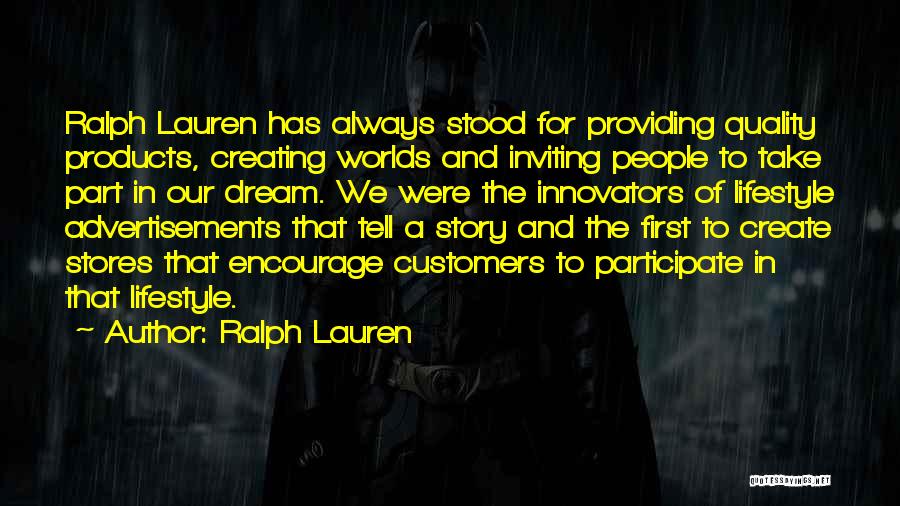 Advertisements Quotes By Ralph Lauren