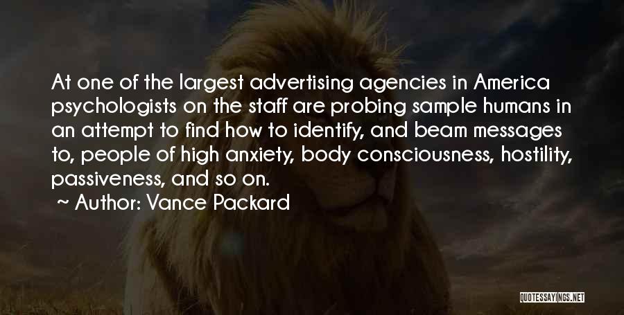 Advertising Agency Quotes By Vance Packard
