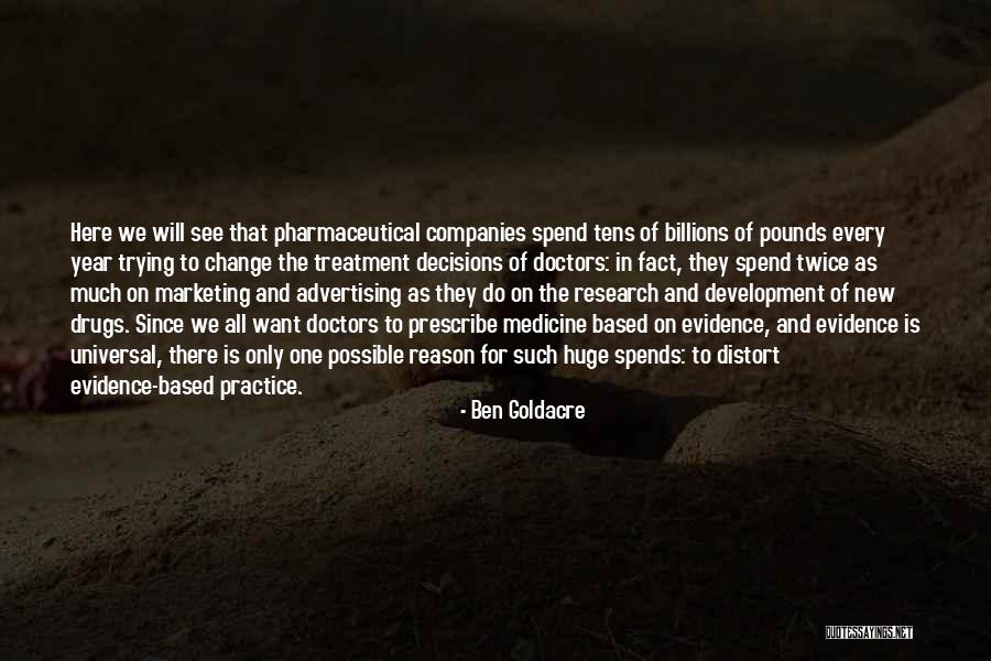 Advertising And Marketing Quotes By Ben Goldacre