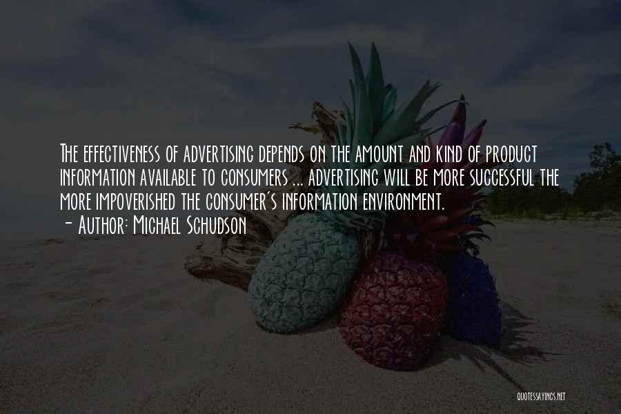 Advertising Effectiveness Quotes By Michael Schudson