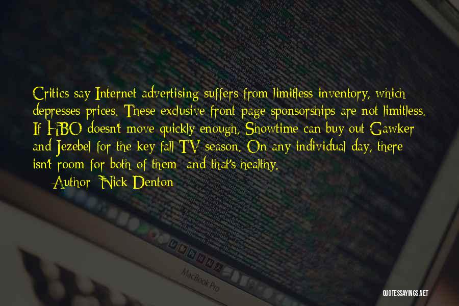 Advertising On Tv Quotes By Nick Denton