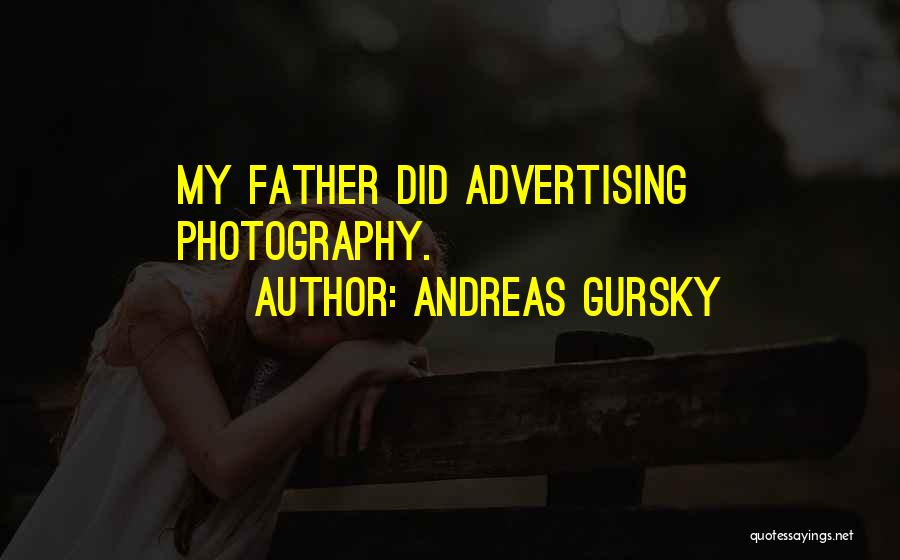 Advertising Photography Quotes By Andreas Gursky