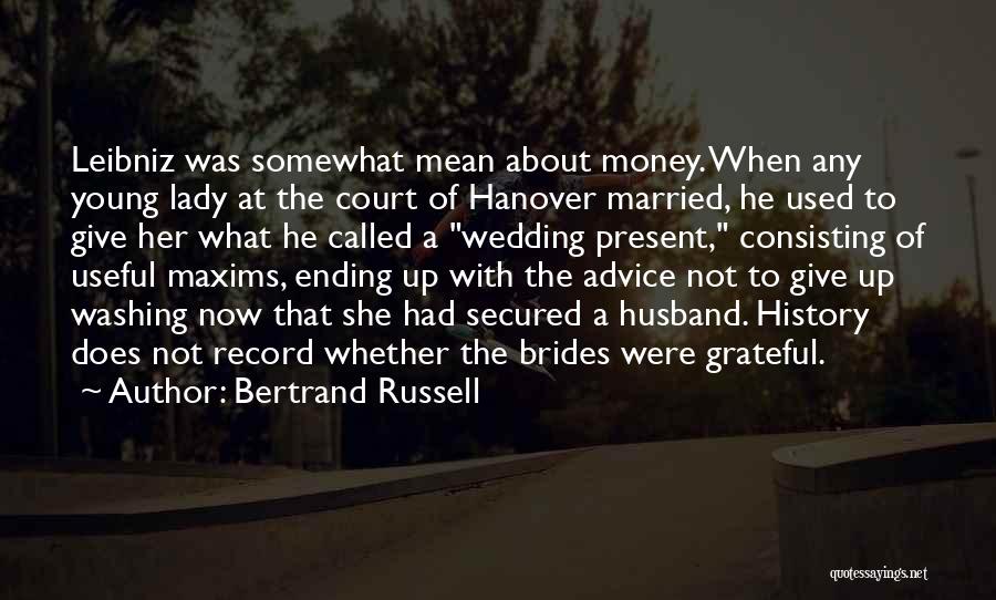 Advice For Brides Quotes By Bertrand Russell
