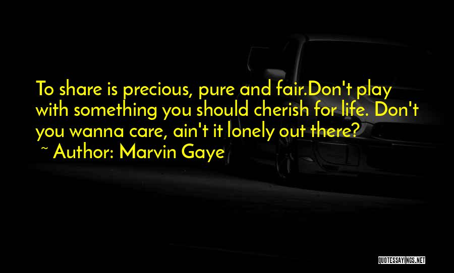 Advice For Love Quotes By Marvin Gaye