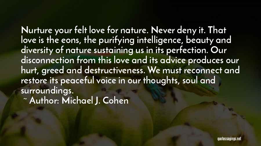 Advice For Love Quotes By Michael J. Cohen