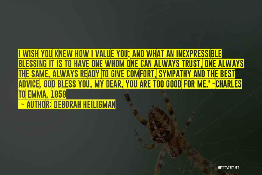 Advice For Marriage Quotes By Deborah Heiligman