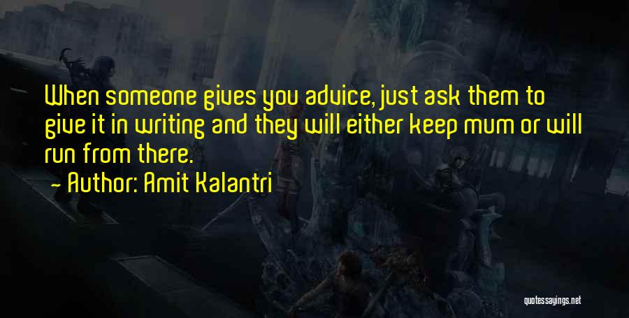 Advice Funny Quotes By Amit Kalantri