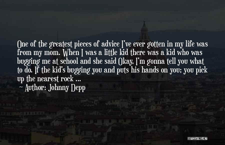 Advice Funny Quotes By Johnny Depp