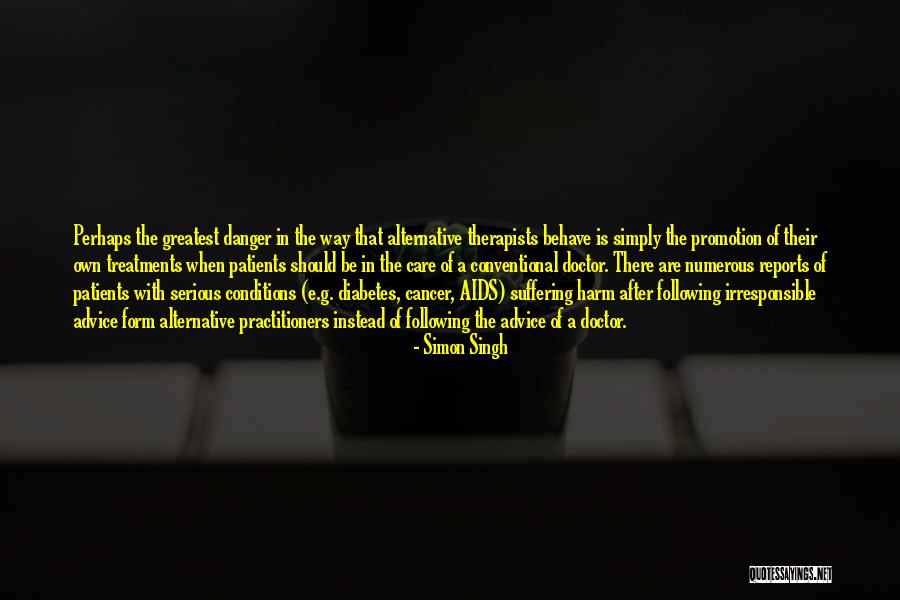 Advice Quotes By Simon Singh