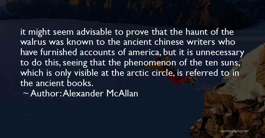 Advisable Quotes By Alexander McAllan