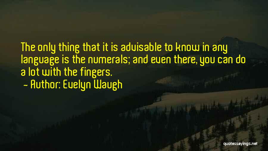 Advisable Quotes By Evelyn Waugh