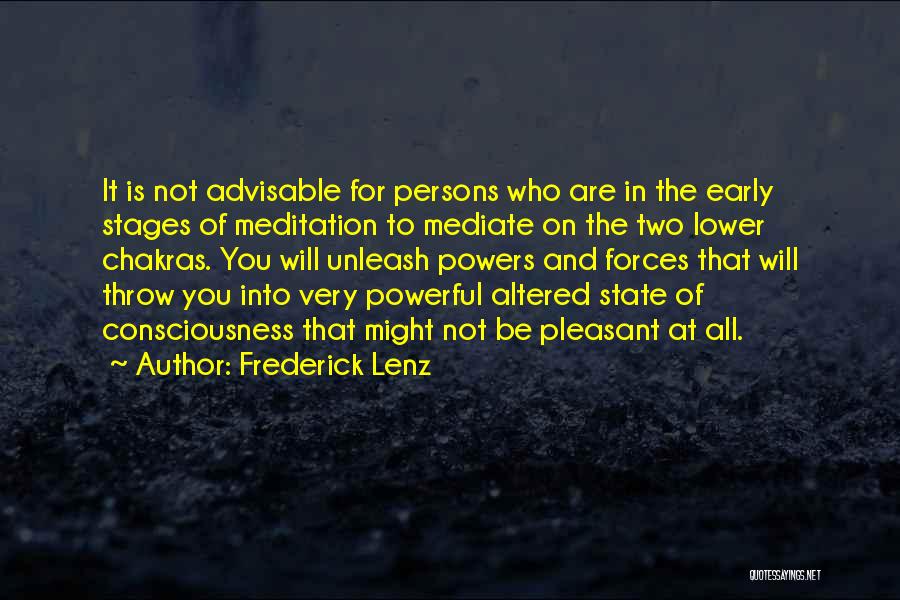 Advisable Quotes By Frederick Lenz