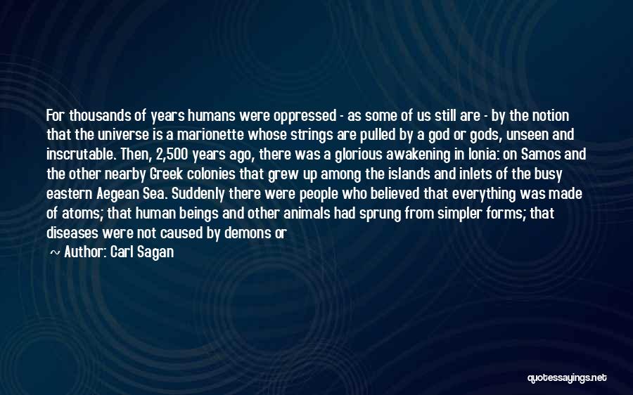 Aegean Quotes By Carl Sagan