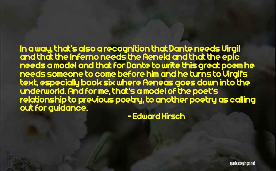 Aeneas Quotes By Edward Hirsch