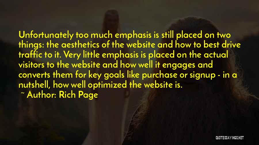 Aesthetics Quotes By Rich Page