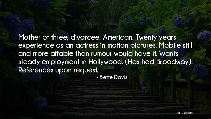 Affable Quotes By Bette Davis