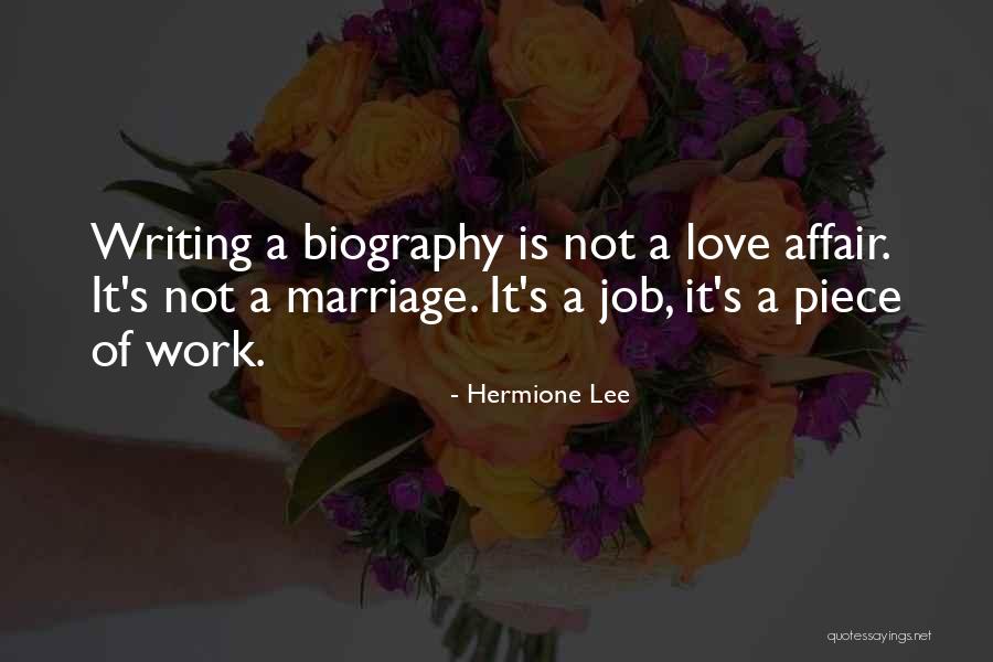 Affair Love Quotes By Hermione Lee Affair Love Quotes By Hermione Lee