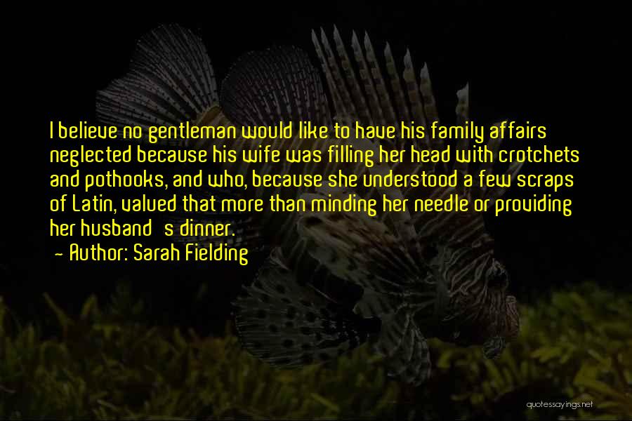 Affairs In A Marriage Quotes By Sarah Fielding