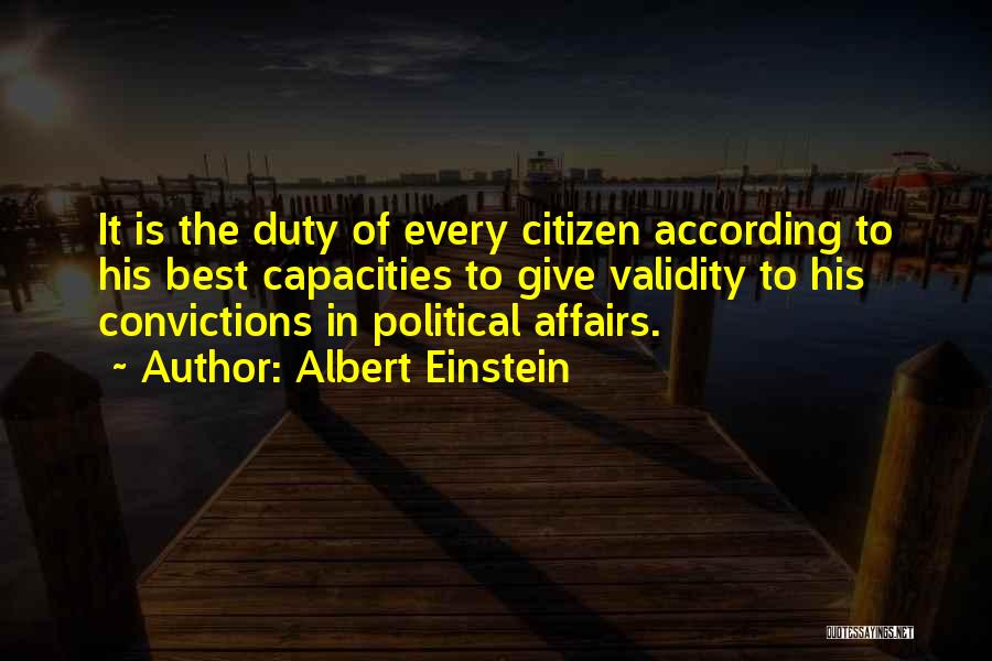 Affairs O Quotes By Albert Einstein