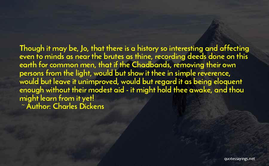 Affecting History Quotes By Charles Dickens