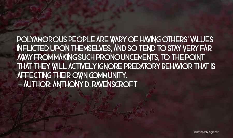Affecting Quotes By Anthony D. Ravenscroft