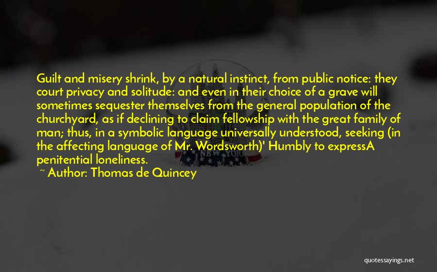 Affecting Quotes By Thomas De Quincey