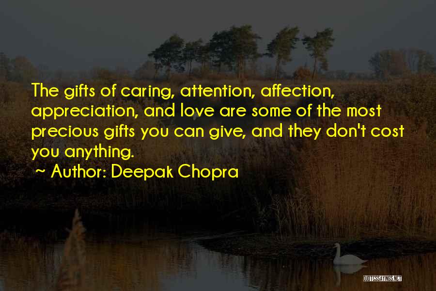 Affection And Caring Quotes By Deepak Chopra