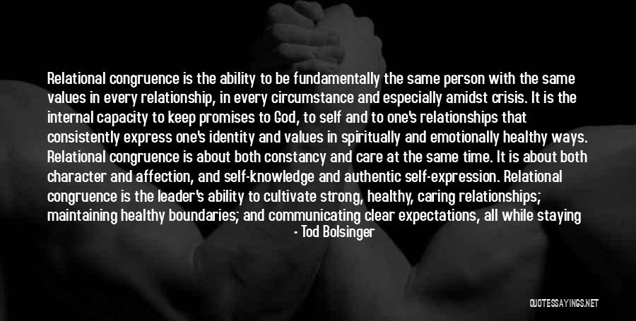 Affection In Relationships Quotes By Tod Bolsinger