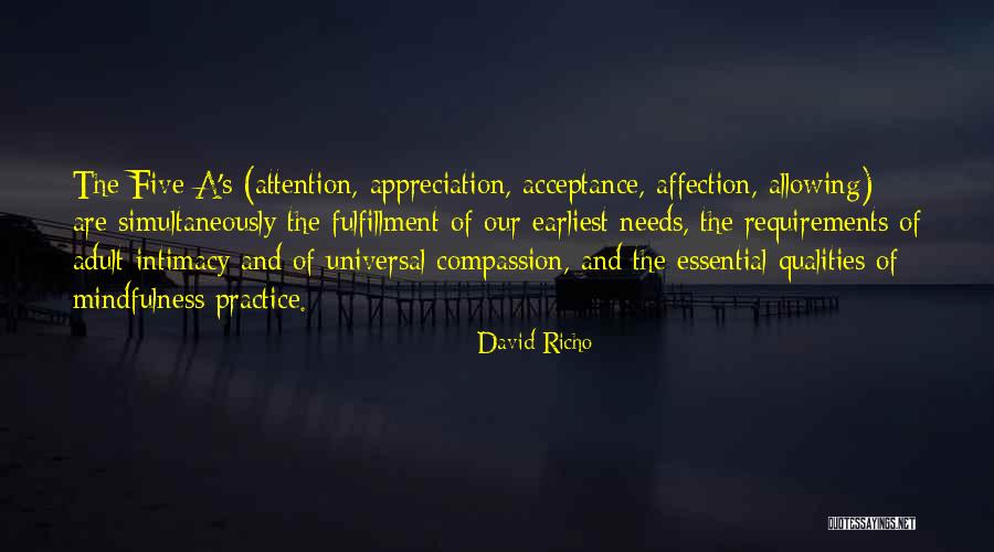 Affection Vs Attention Quotes By David Richo Affection Vs Attention Quotes By David Richo